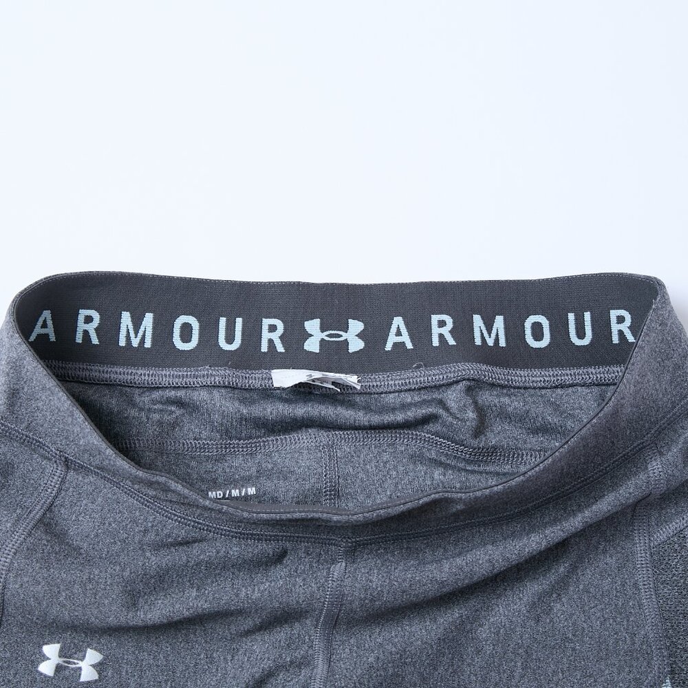 Under Armour Heatgear Compression Leggings Gray Turquoise Sea Green Medium - Picture 4 of 10